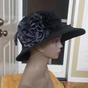 Dressy black hat